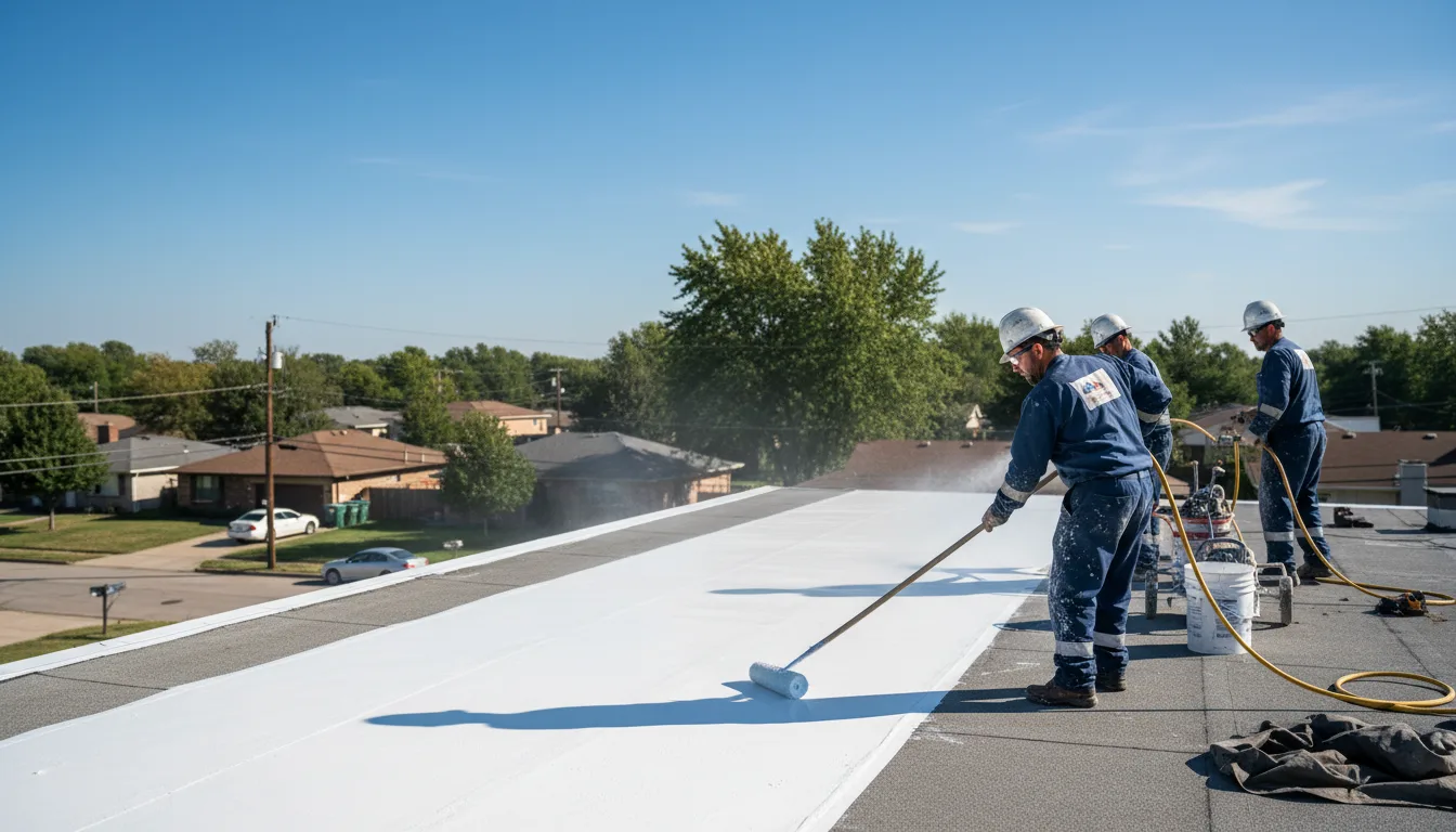 Commercial roof coating in Williamsfield, OH near me